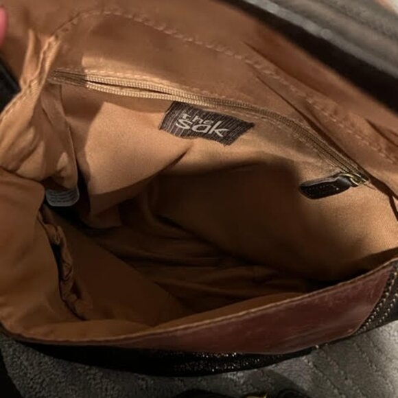 The Sak Leather Patchwork Foldover Crossbody - Picture 6 of 8